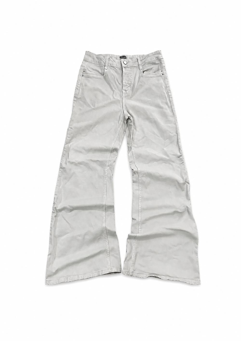 "bone" flared jeans