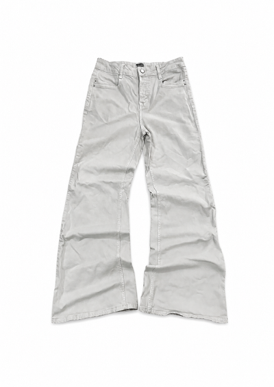 "bone" flared jeans